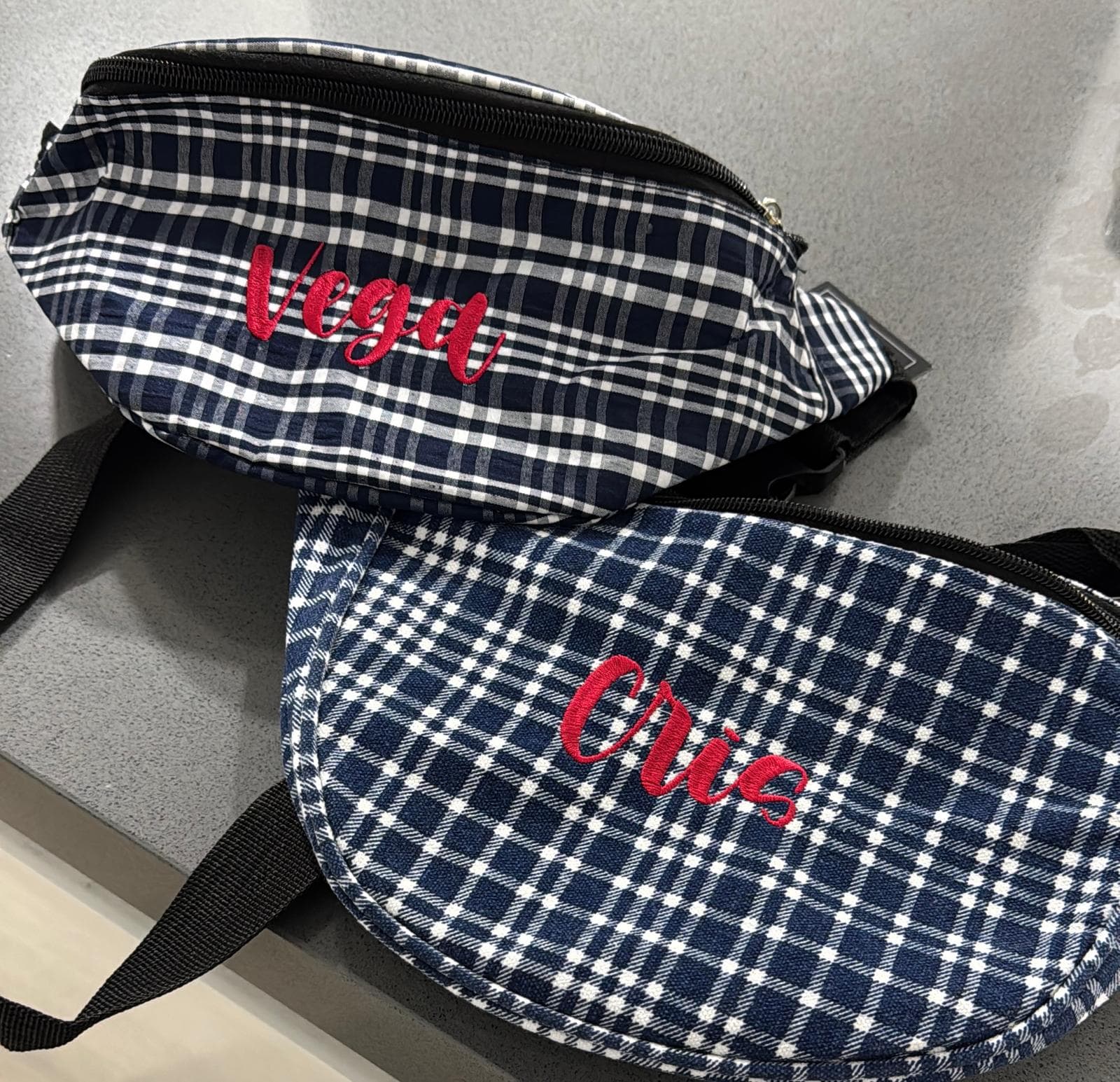 Riñoneras personalizadas con nombres