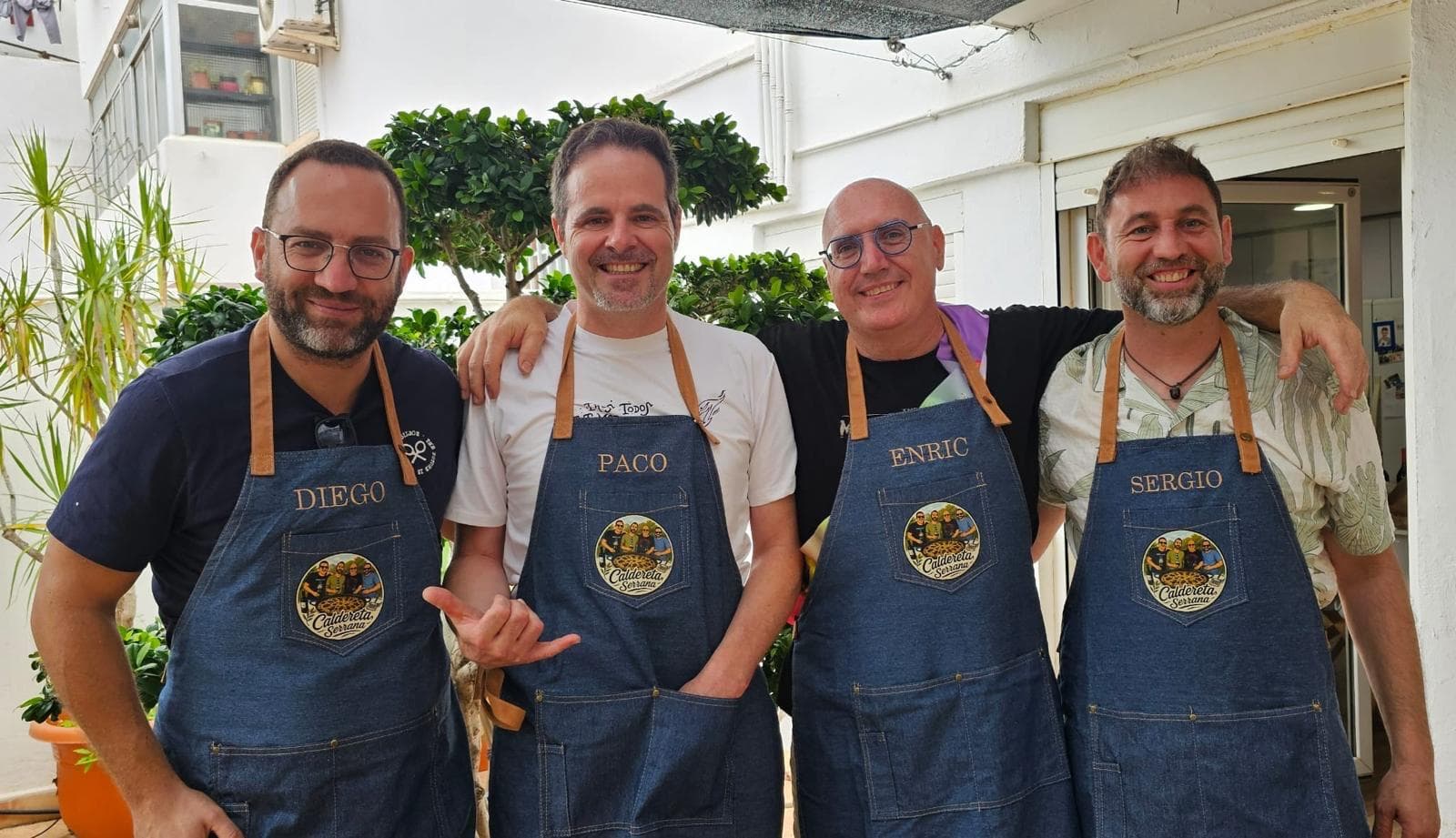 Delantales personalizados para grupo de amigos