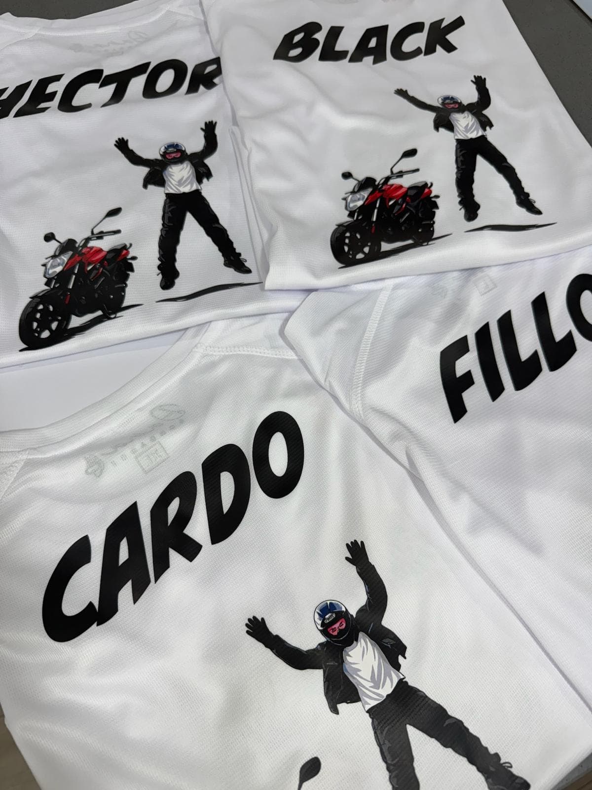 Camisetas personalizadas de moto
